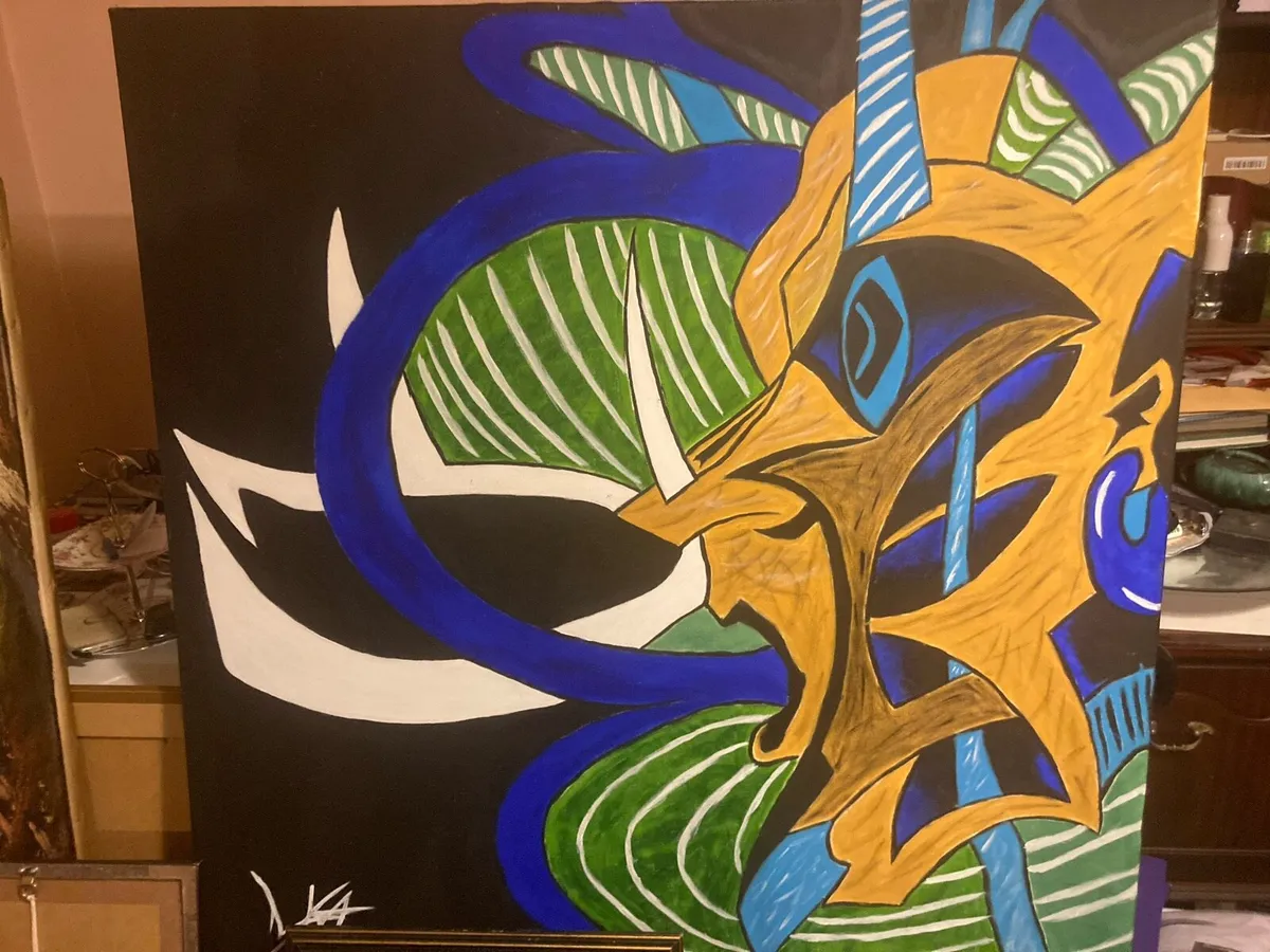 Abstract painting free postage - Image 1