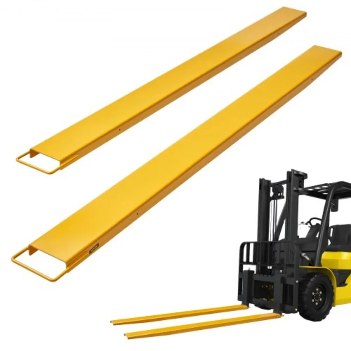 Pallet Fork Extensions, 96" Length 5.5" Width, Hea - Image 1