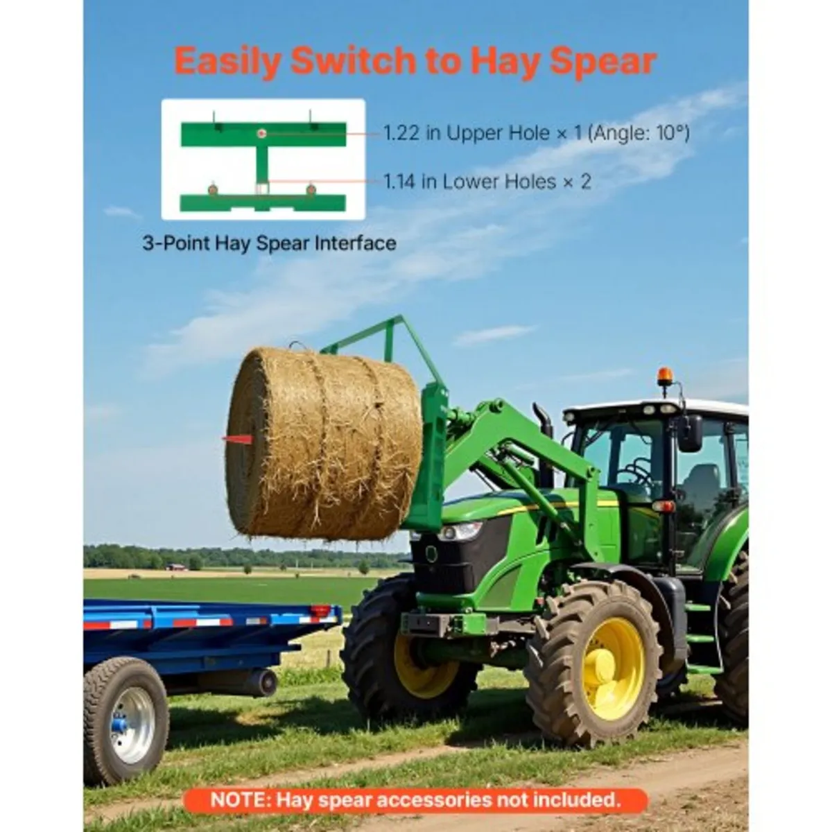 Skid Steer Pallet Frame, 1814 kg Rated Load Capaci - Image 3