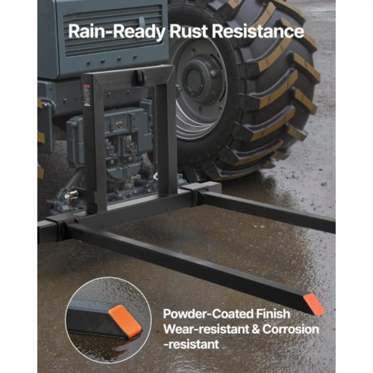 3 Point Hitch Pallet Forks, 680 kg Clamp on Pallet - Image 3