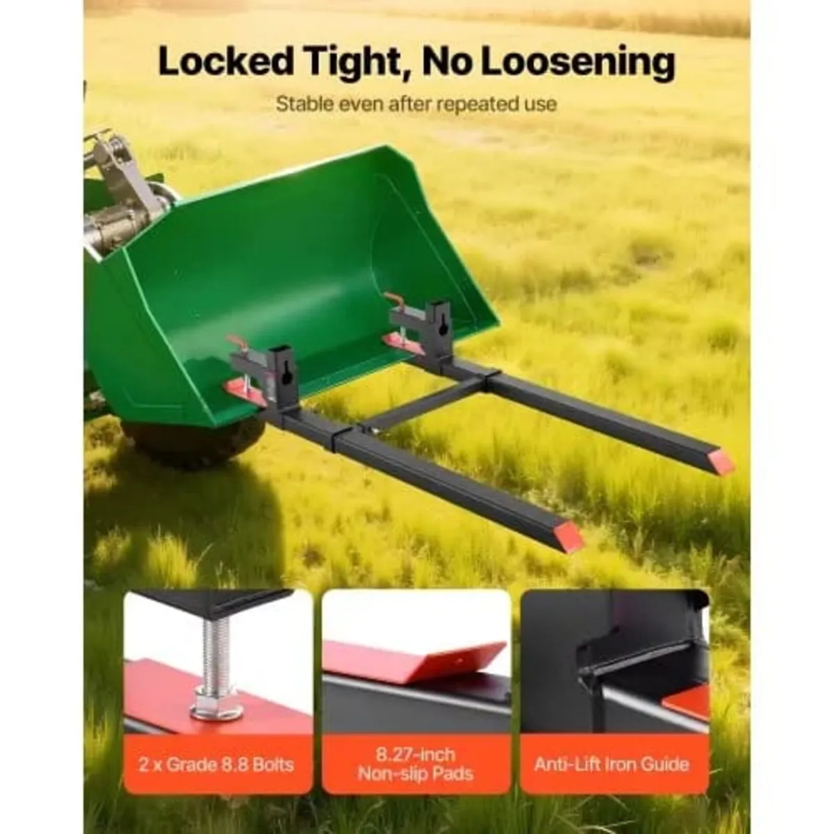 Forks, 907 kg Clamp on Pallet Forks, 149 cm Total - Image 3