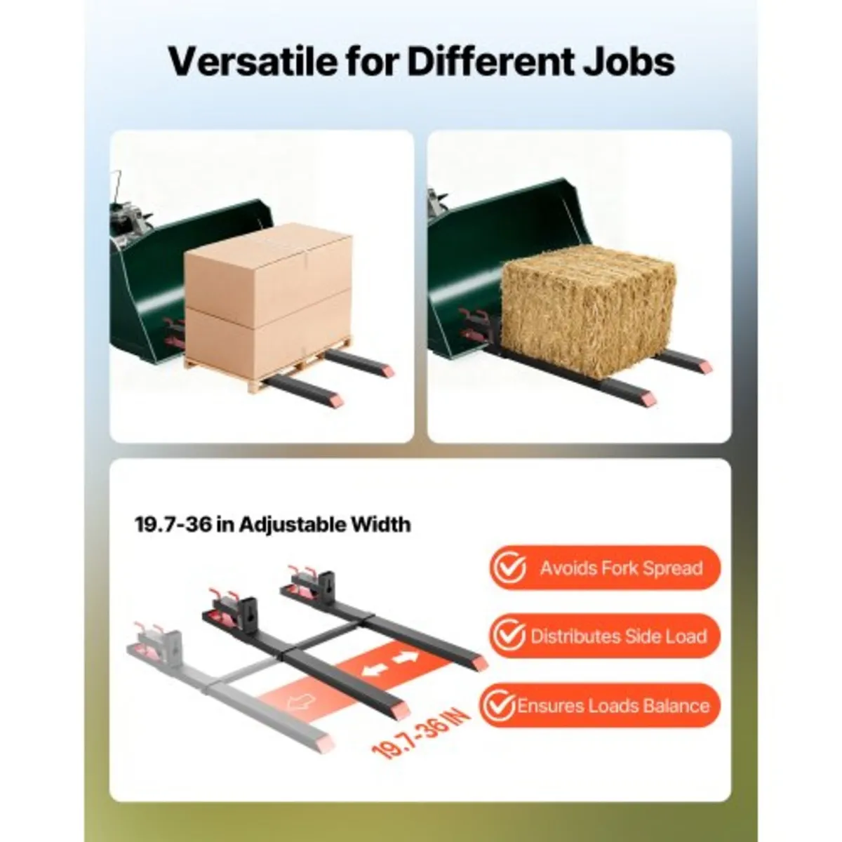 Pallet Forks, 1814 kg Clamp on Pallet Forks, 149 c - Image 3
