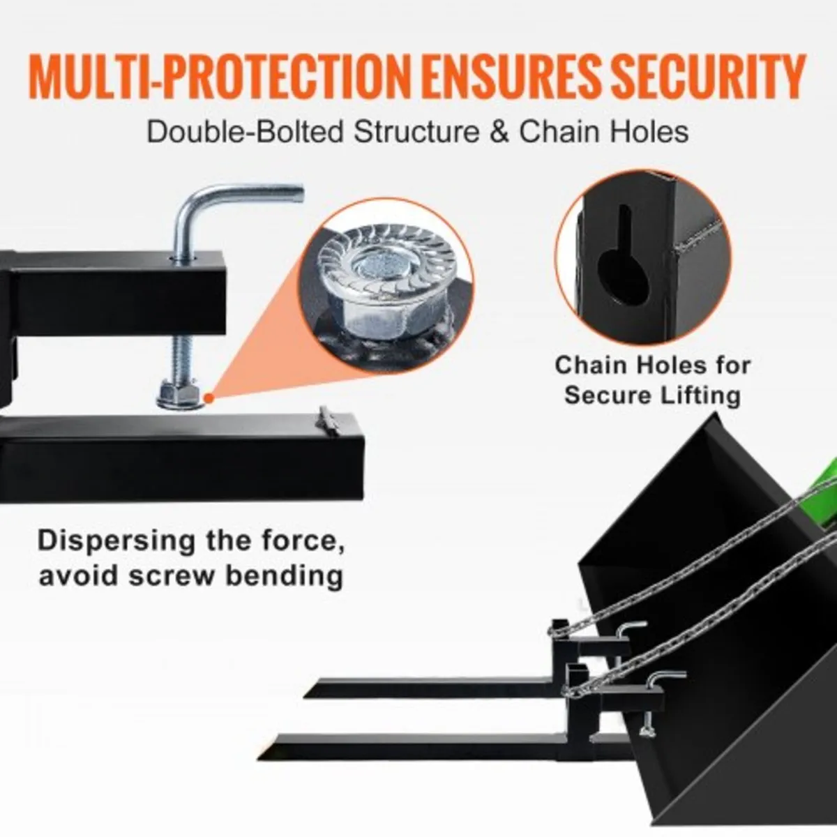 Forks, 907.2 kg Capacity Clamp on Pallet Forks, 10 - Image 4