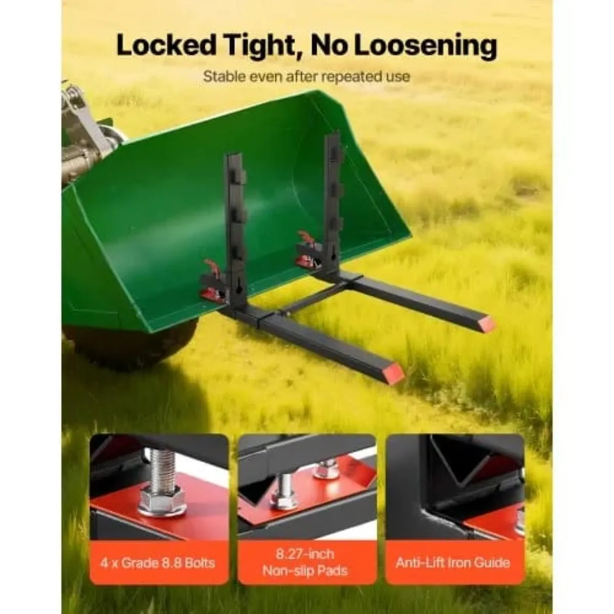 Pallet Forks, 1814 kg Clamp on Pallet Forks, 149 c - Image 2