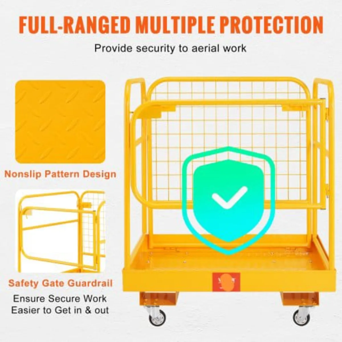 Forklift Safety Cage, 544.3 kg Load Capacity, 91.4 - Image 3