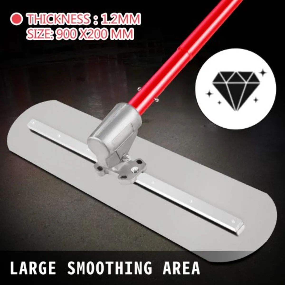 Bull Float Manganese Steel Concrete Float 900x200m - Image 4