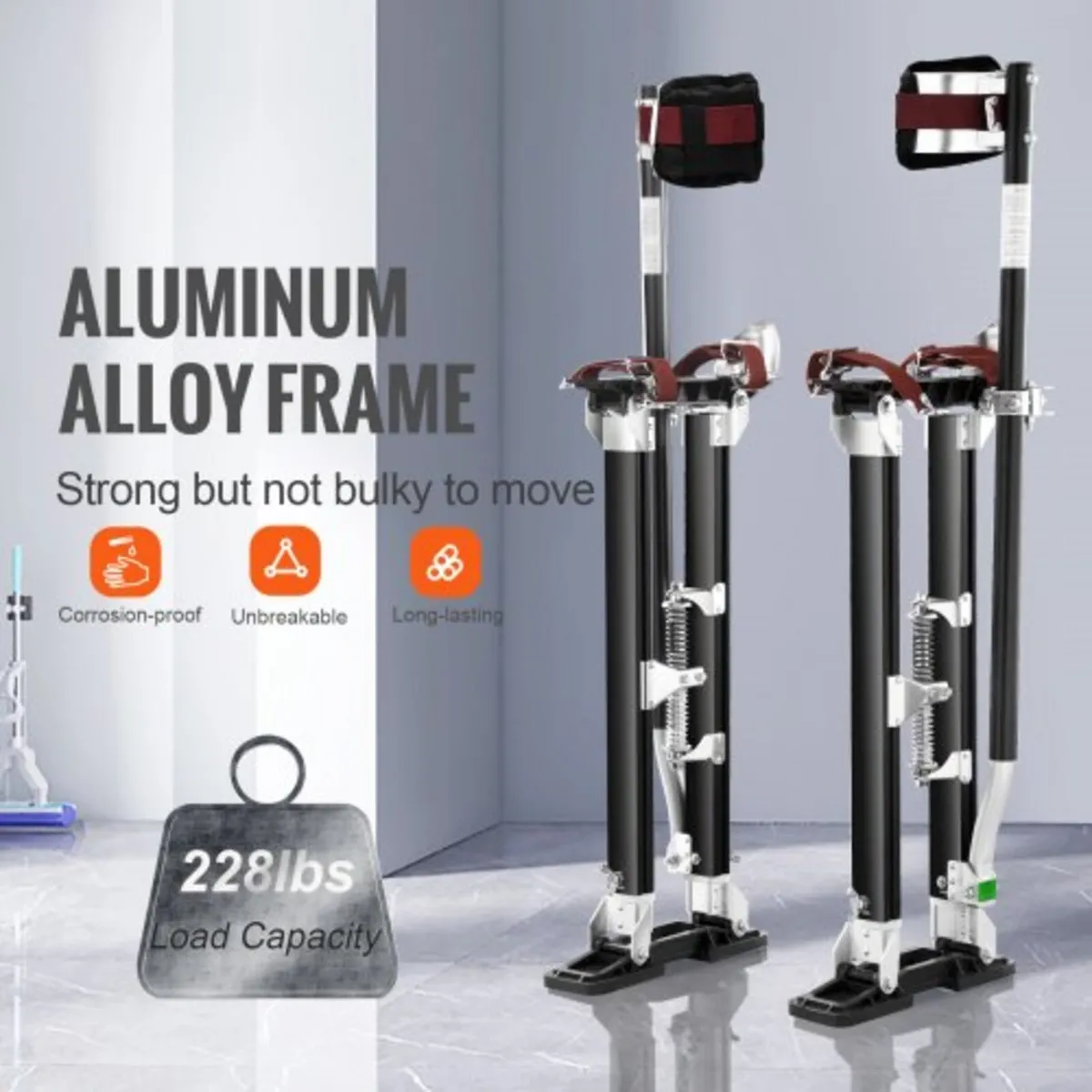 Drywall Stilts Aluminum Tool Stilts 61 cm-102 cm A - Image 2