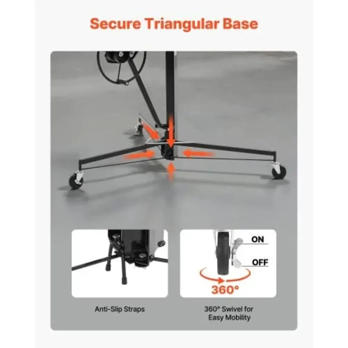 3353mm Drywall Lift, Heavy-Duty 68 kg Sheetrock Ho - Image 4