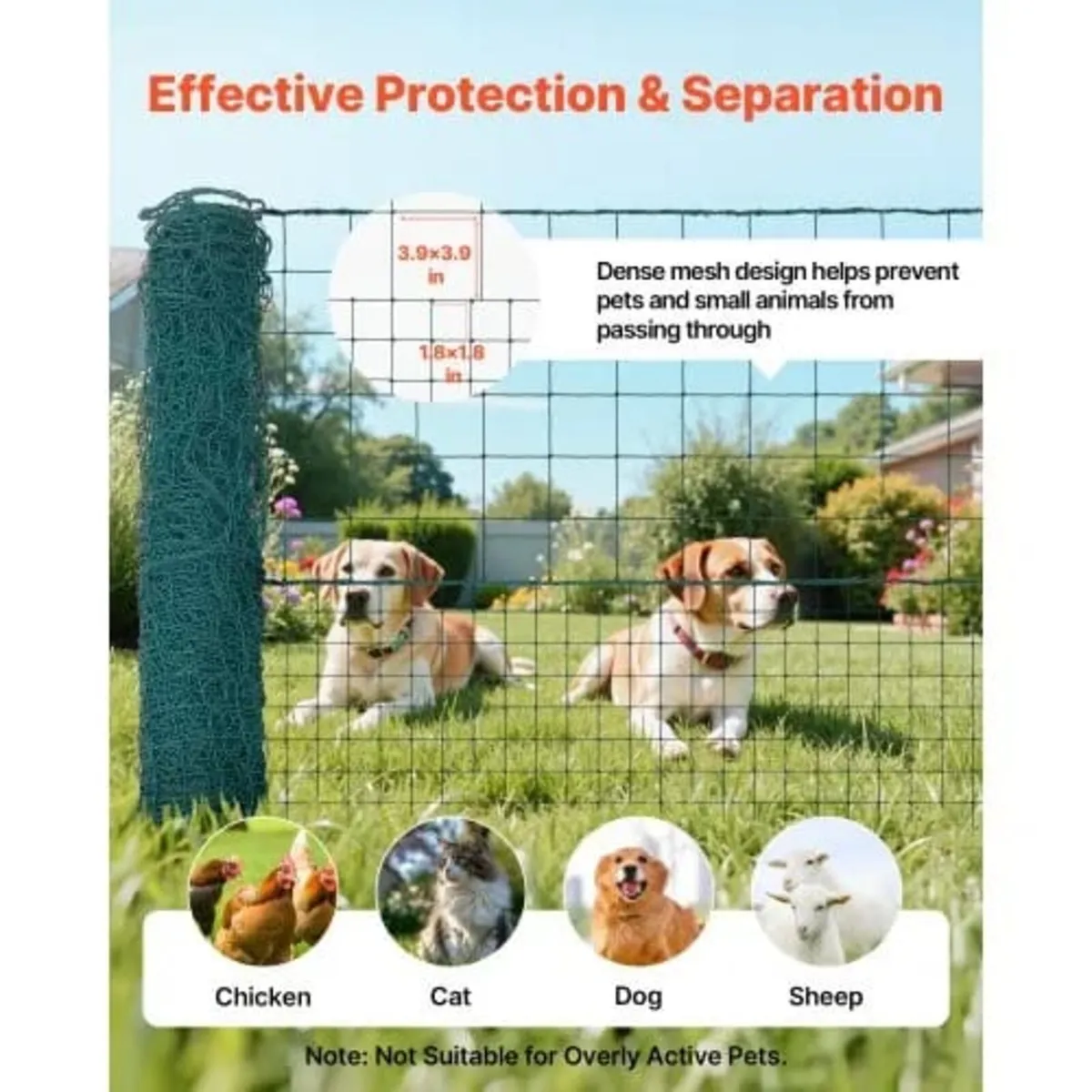 Temporary Fence with Posts, 1.05 x 50m Plastic Mes - Image 2