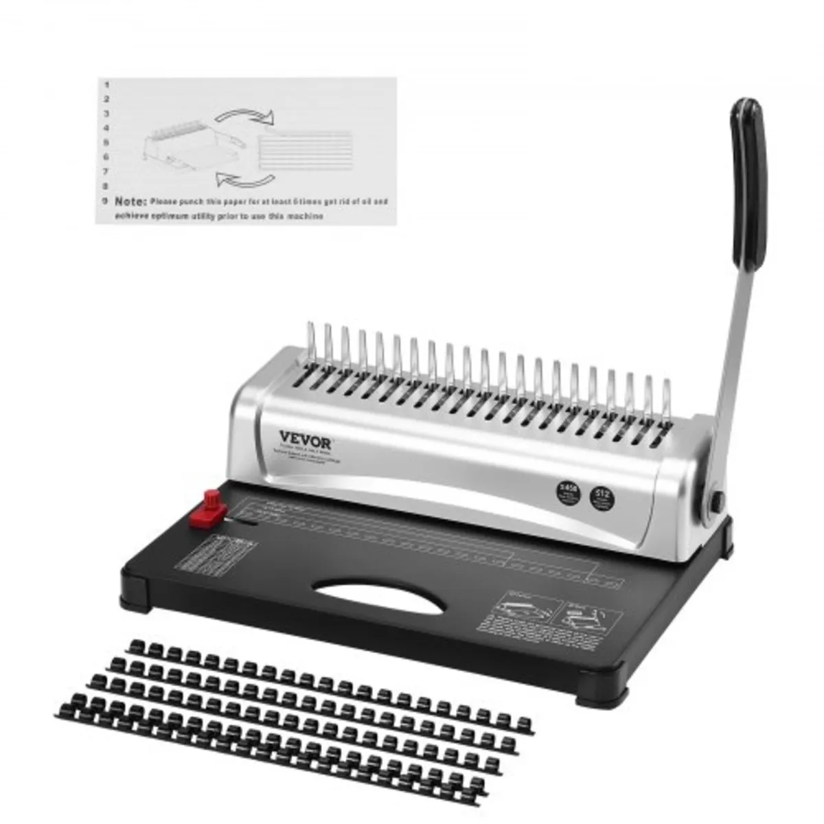 Binding Machine, Comb Binding Machine 21-Holes Bin - Image 1