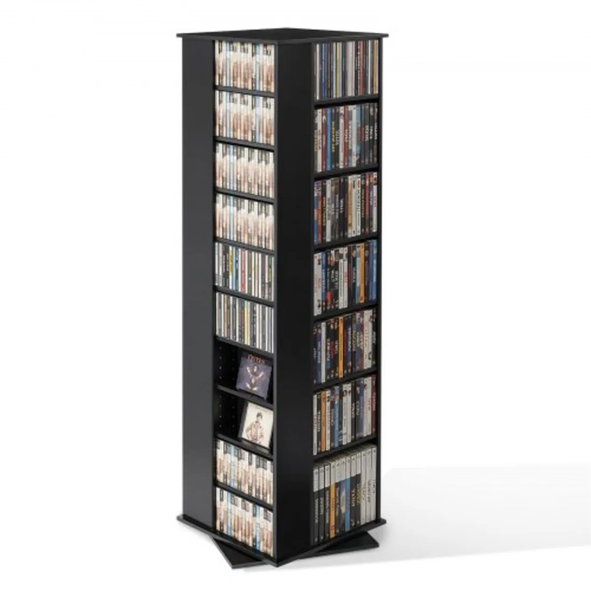 Media Storage Cabinet, CD Rack Tower, 34 Compartme - Image 1