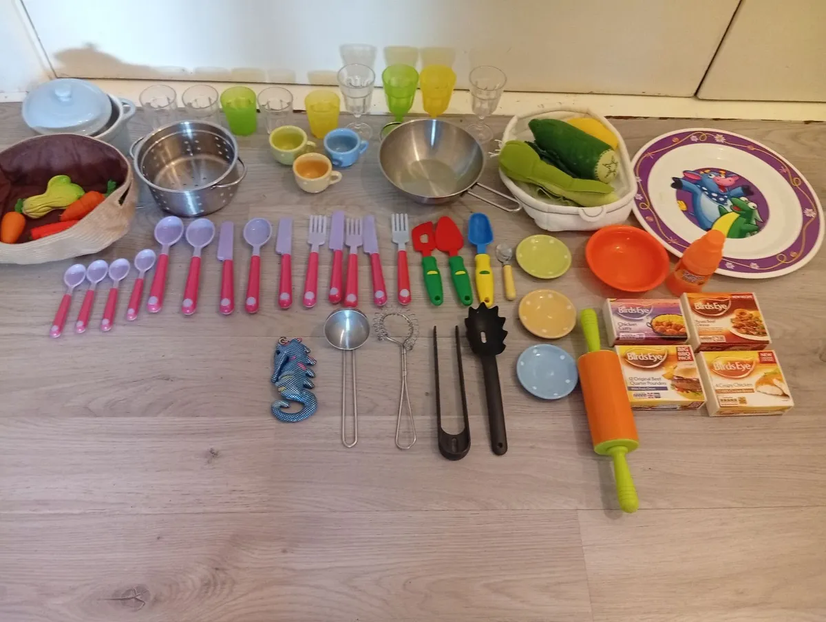 Children's Quality Toy Kitchen Accessories 60pcs - Image 4
