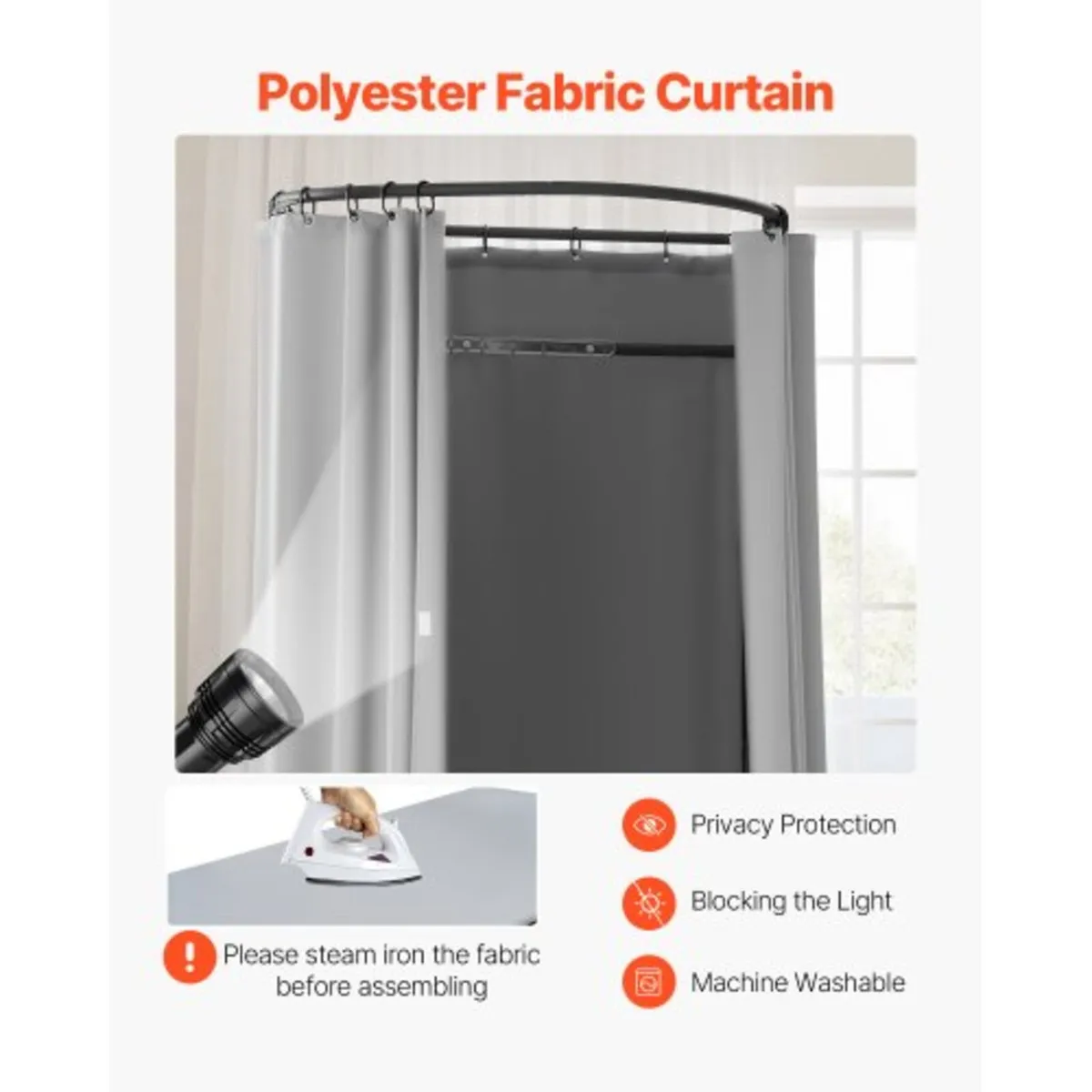 Fitting Room, Dressing Room with Thick Polyester C - Image 2