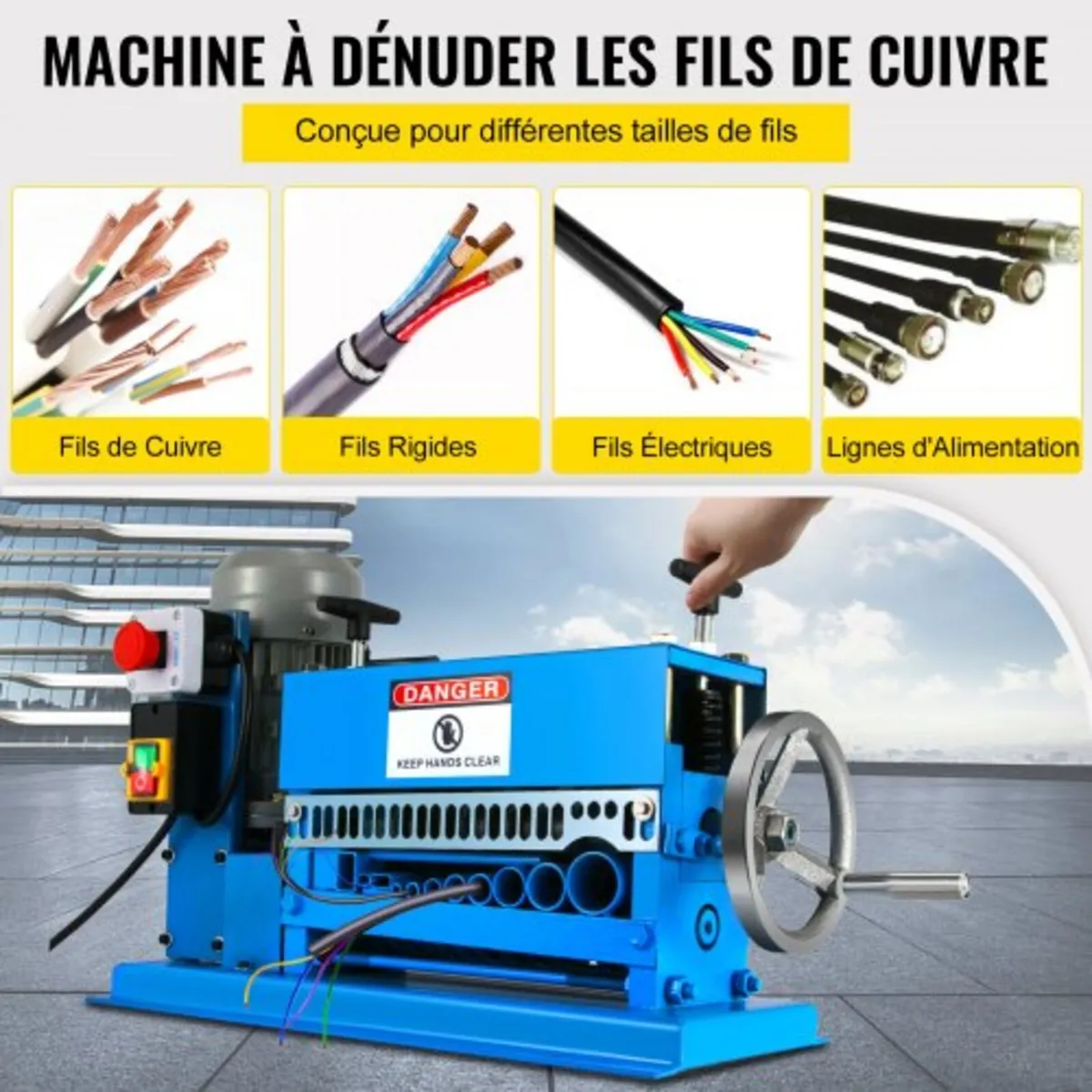 1.5-38MM Automatic Wire Stripping Machine 370W Kin - Image 4