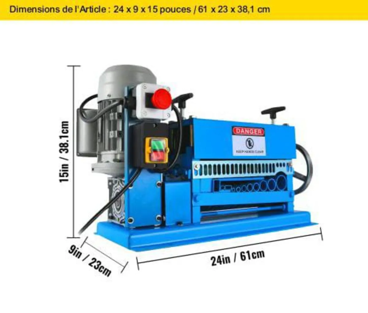 1.5-38MM Automatic Wire Stripping Machine 370W Kin - Image 3