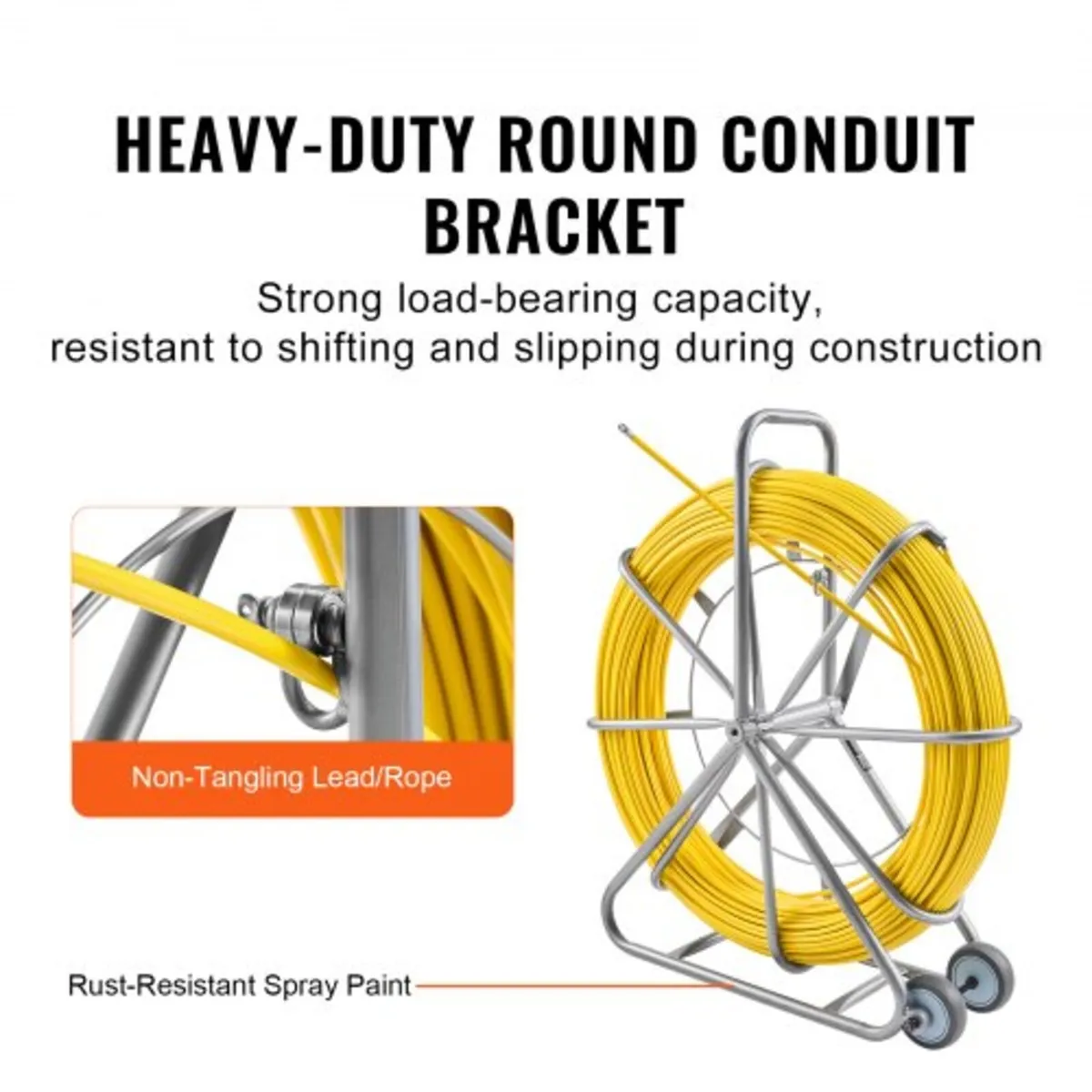 Fish Tape Puller Fiberglass 200mx7,9mm (656 ft 5/1 - Image 2