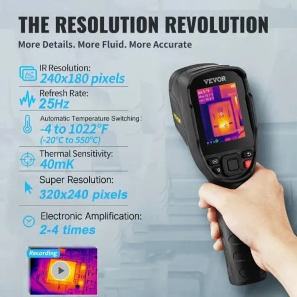 Thermal Imaging Camera, 320 x 240 Pixels Super Res - Image 4