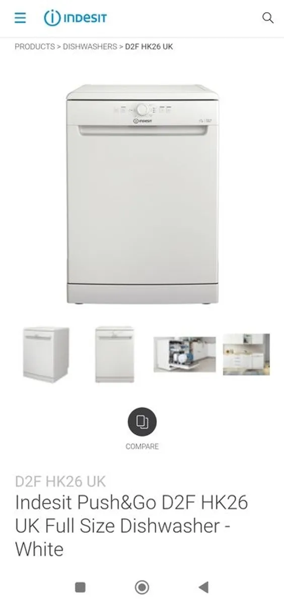 Indesit dishwasher new in packaging 230 euro - Image 4