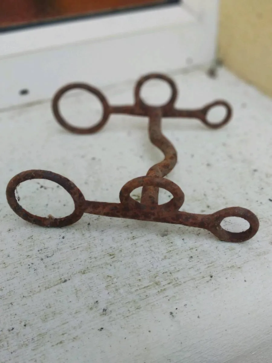 Antique wrought iron horse bit