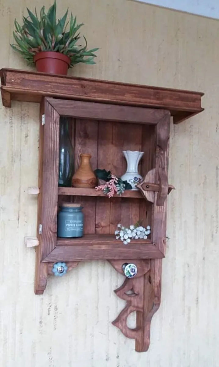 NEW : Rustic Country style wall shelf / display - Image 1