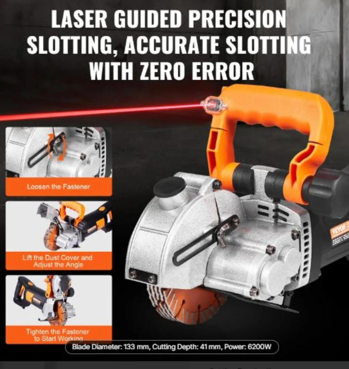 Electric Wall Chaser, Wall Groove Cutting Machine - Image 3