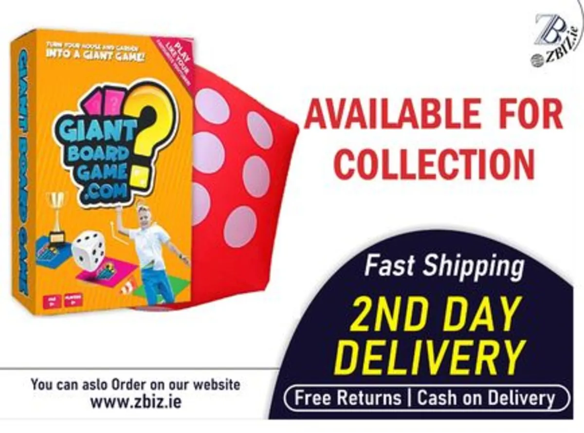 Giant Outdoor Board Game Kids Family Garden Fun - Image 1