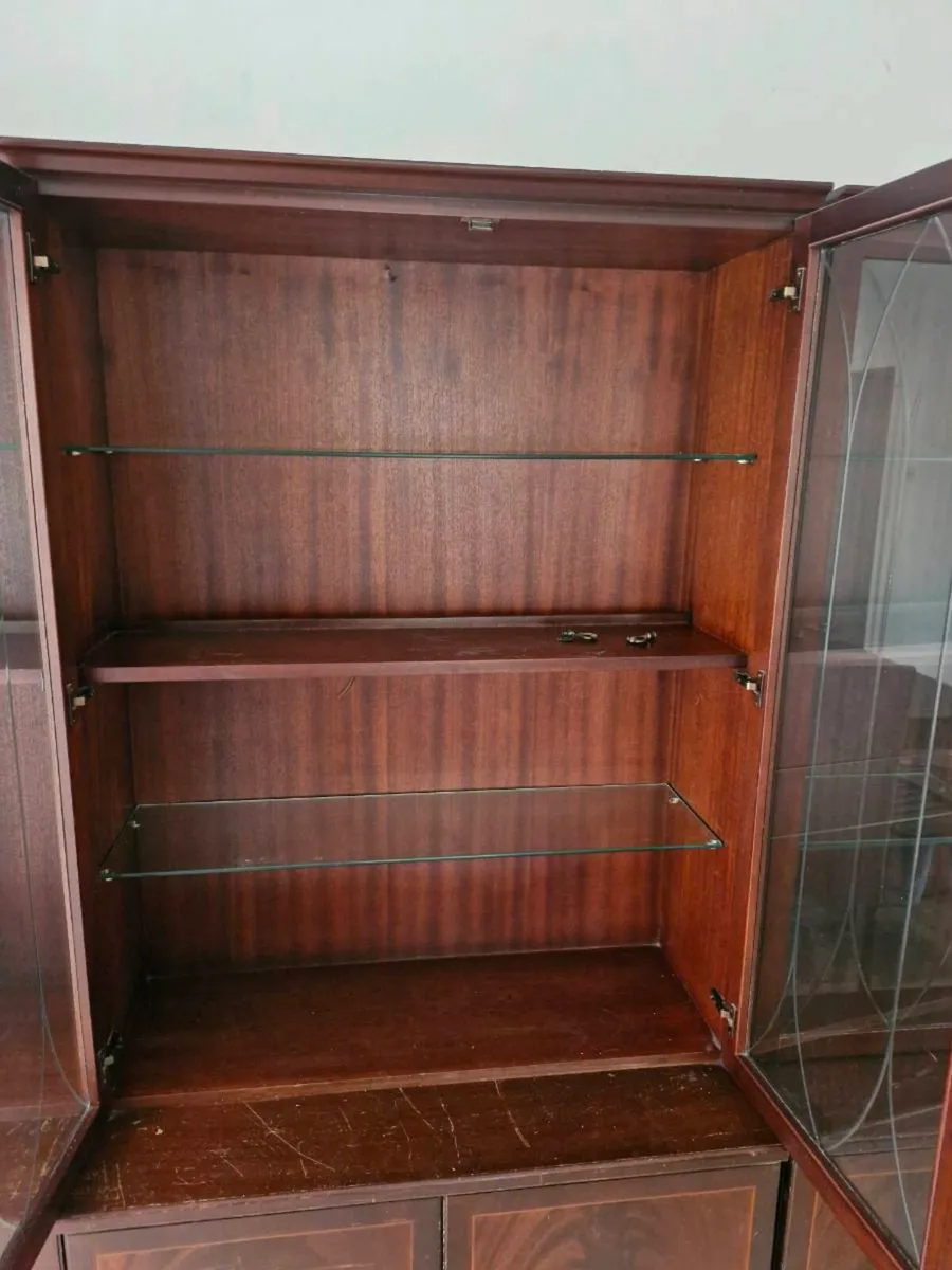 Solid wood display cabinets for sale - Image 2