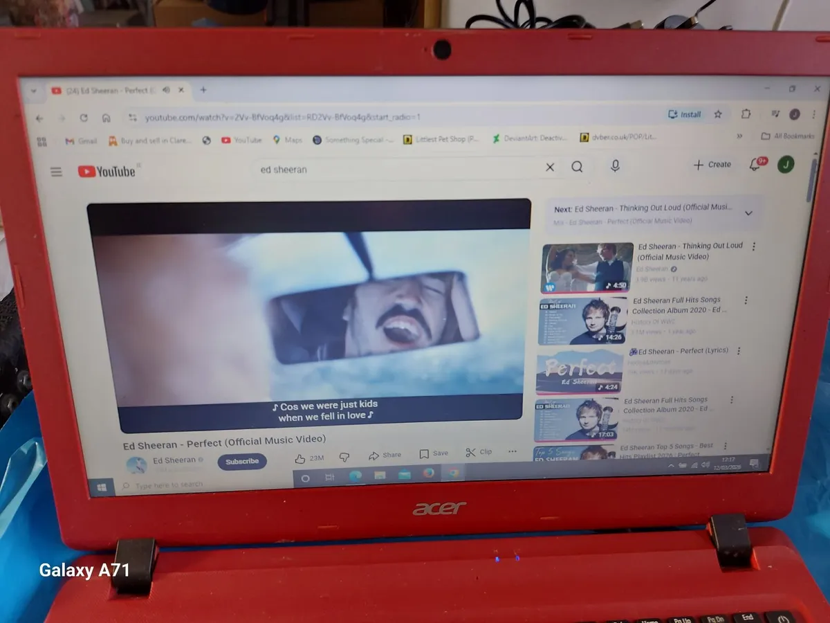 ACER ASPIRE LAPTOP ES1-523 Red, 4GB RAM, 500GB HDD - Image 1