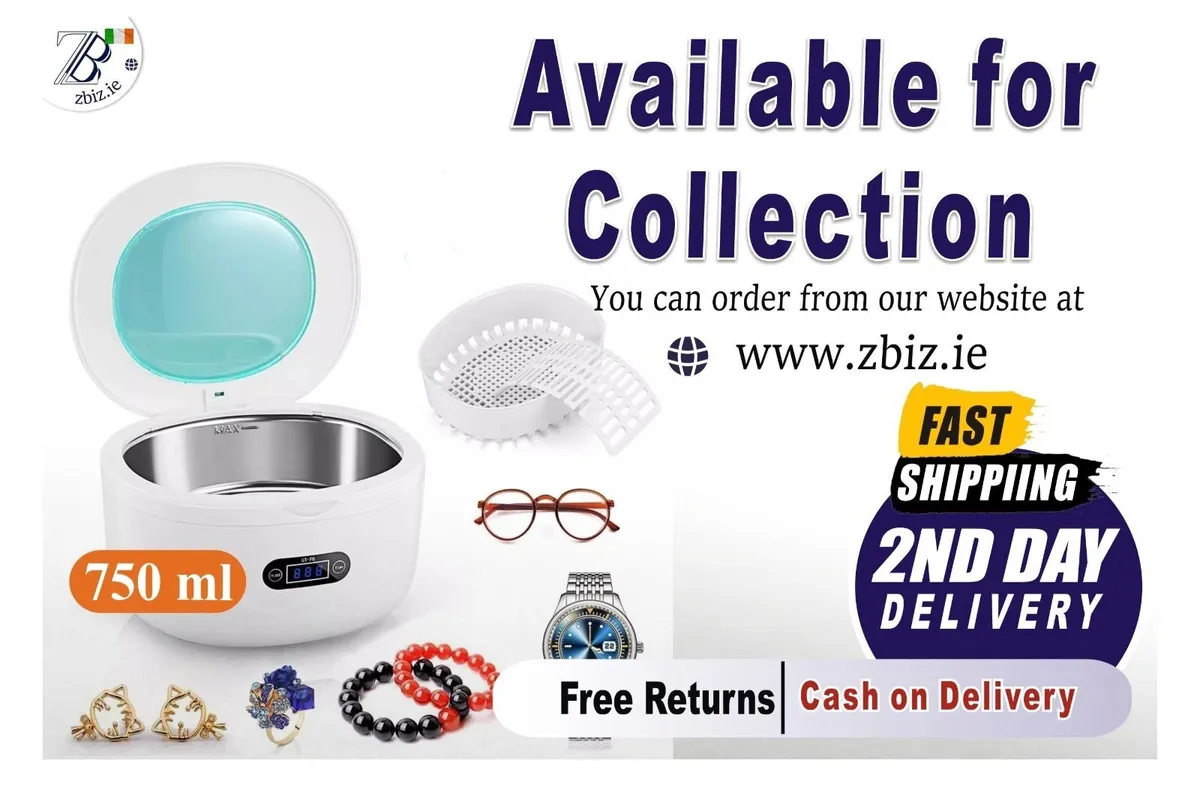 750ml Washing Machine Ultrasonic Cleaner - Image 1