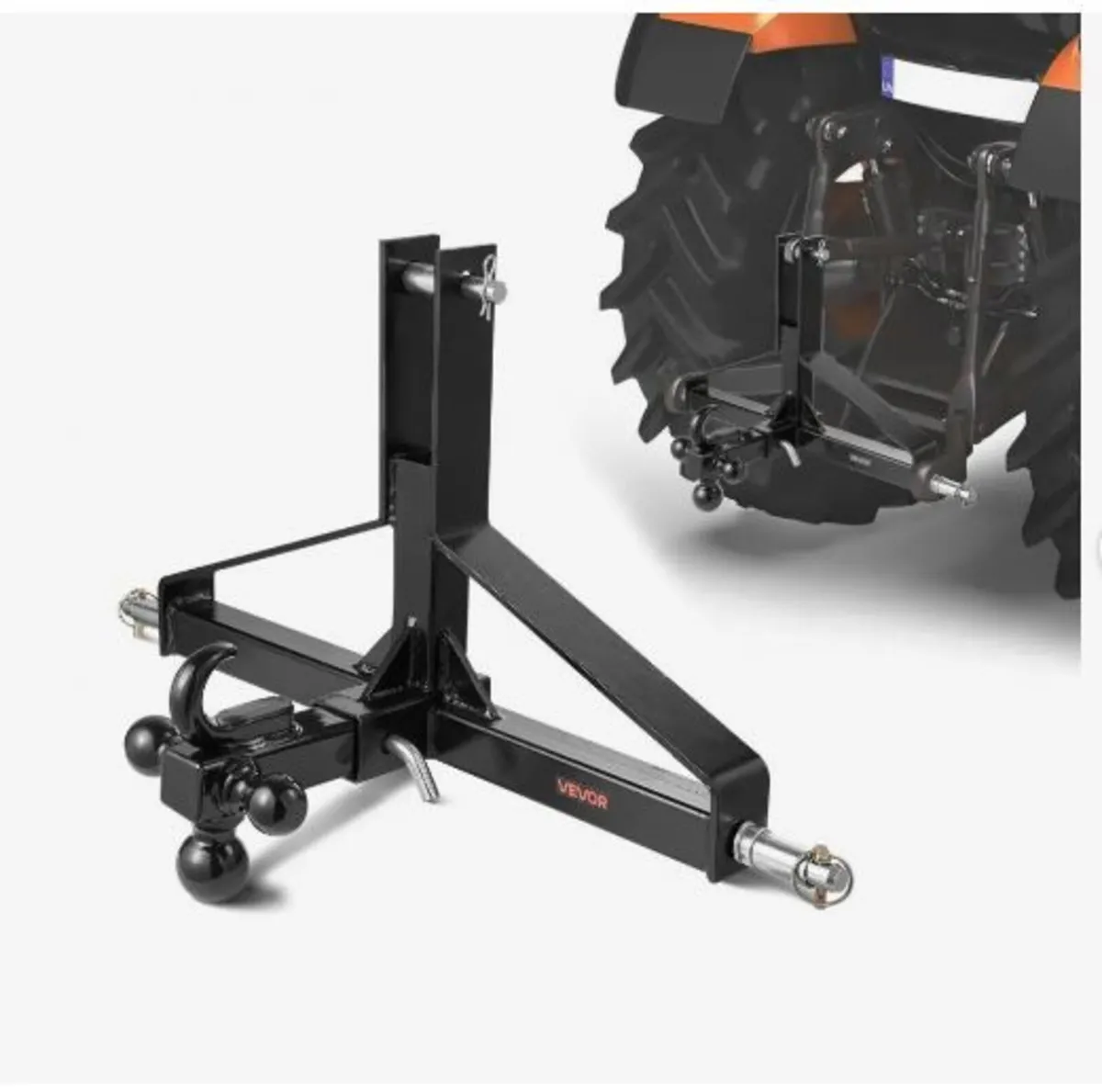 3 Point Trailer Hitch with 2 in Receiver - Image 1