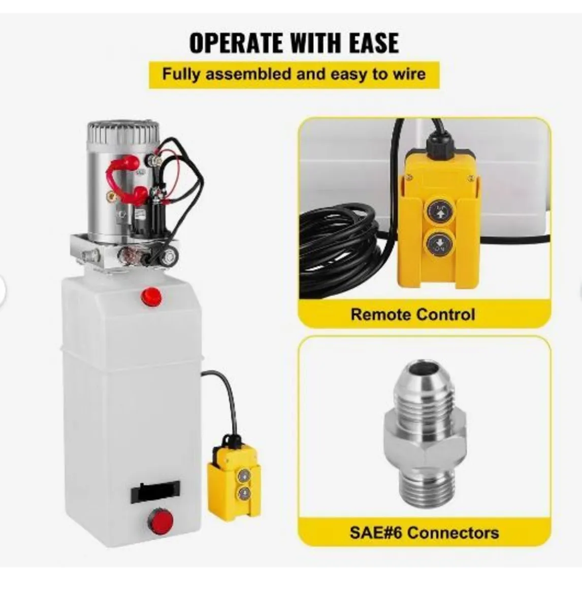 Hydraulic Power Unit 12V Hydraulic Motor - Image 4