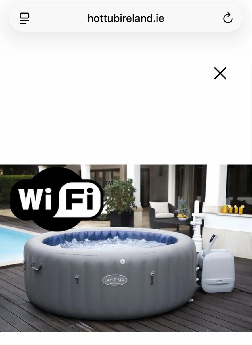 Lay z spa Santorini Hydrojet wifi and Led hot tub - Image 2