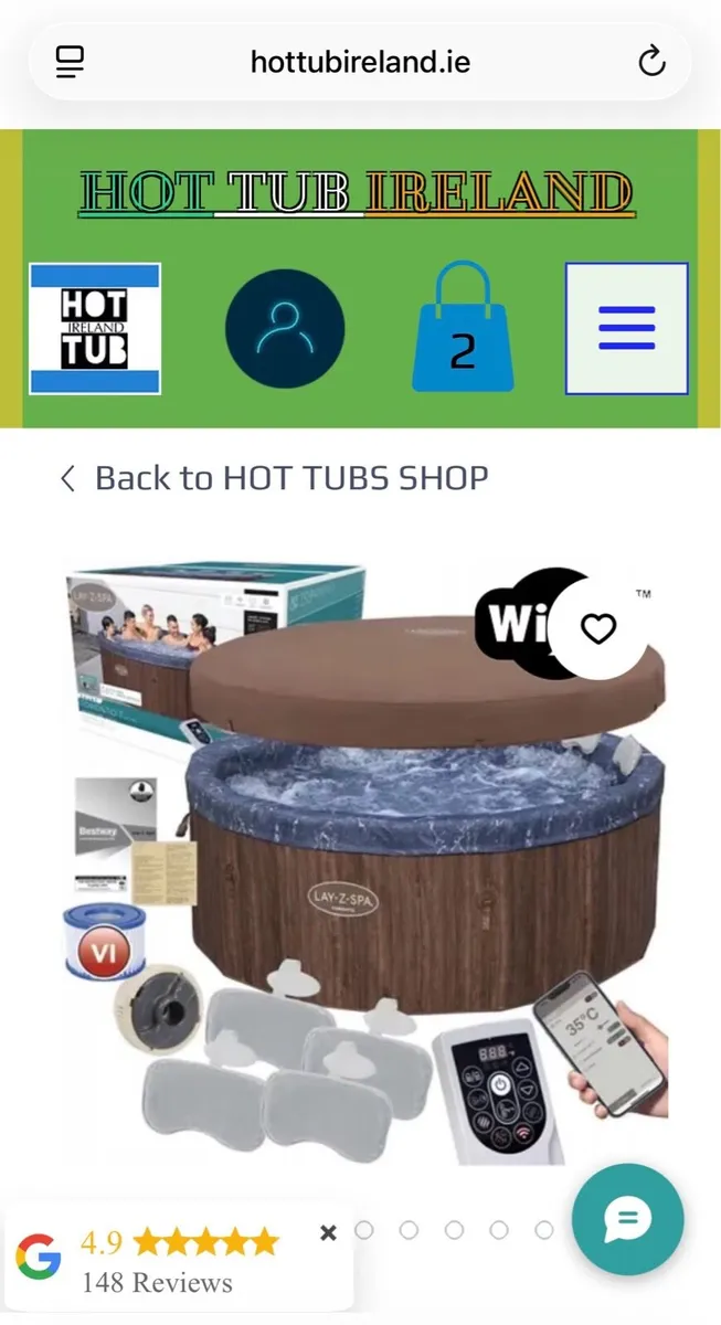 Lay-Z-Spa Toronto AirJet Plus™ Hot Tub with WiFi - Image 1