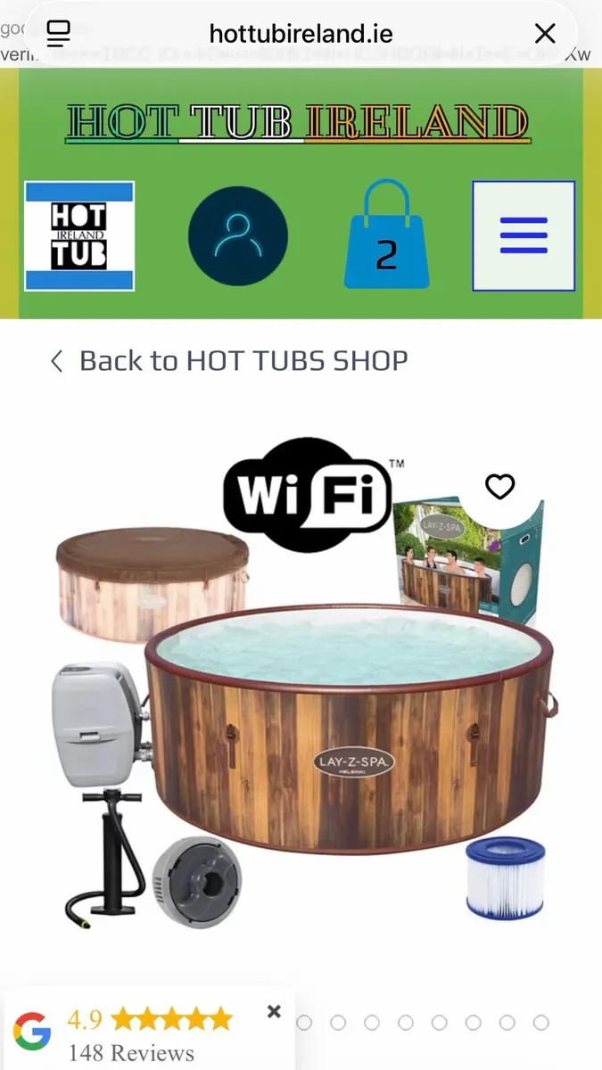 Lay-Z-Spa Helsinki AirJet™ Hot Tub with WiFi - Image 1