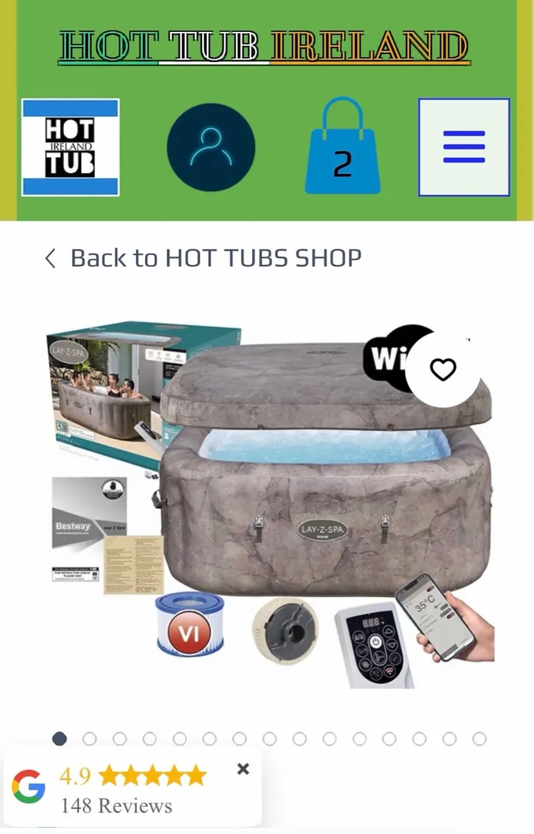 Lay-Z-Spa Rome AirJet™ Hot Tub with WiFi - Image 1