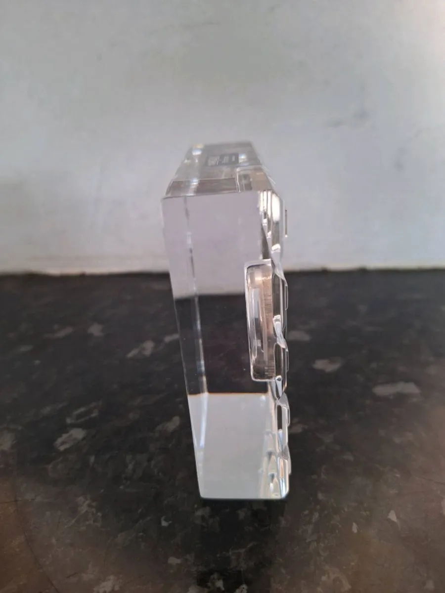 Lovely miniature Marquis crystal clock see size - Image 3