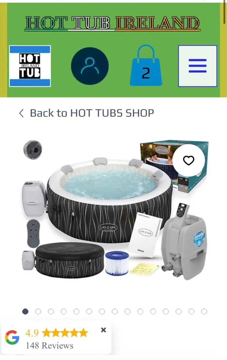 Lay-Z-Spa Hollywood AirJet™ Hot Tub with LED - Image 1