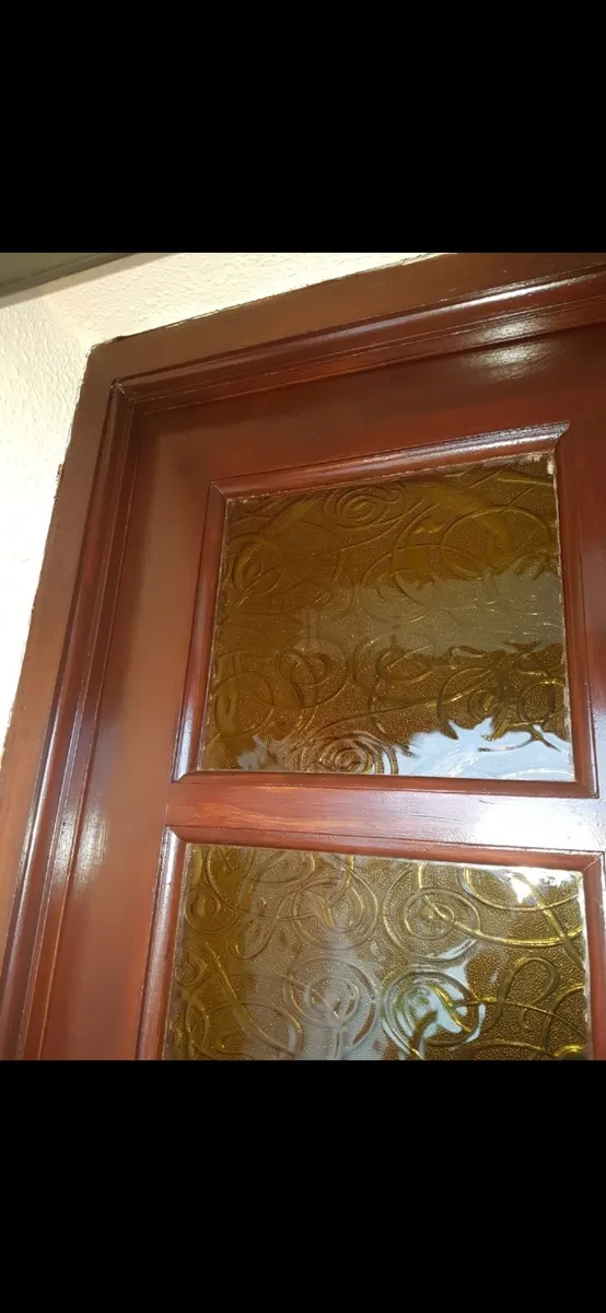 Teak Door and Side Glass - Image 3