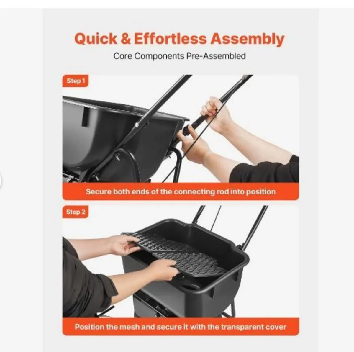 Push Lawn Spreader, 3.6m Spreading Width - Image 2