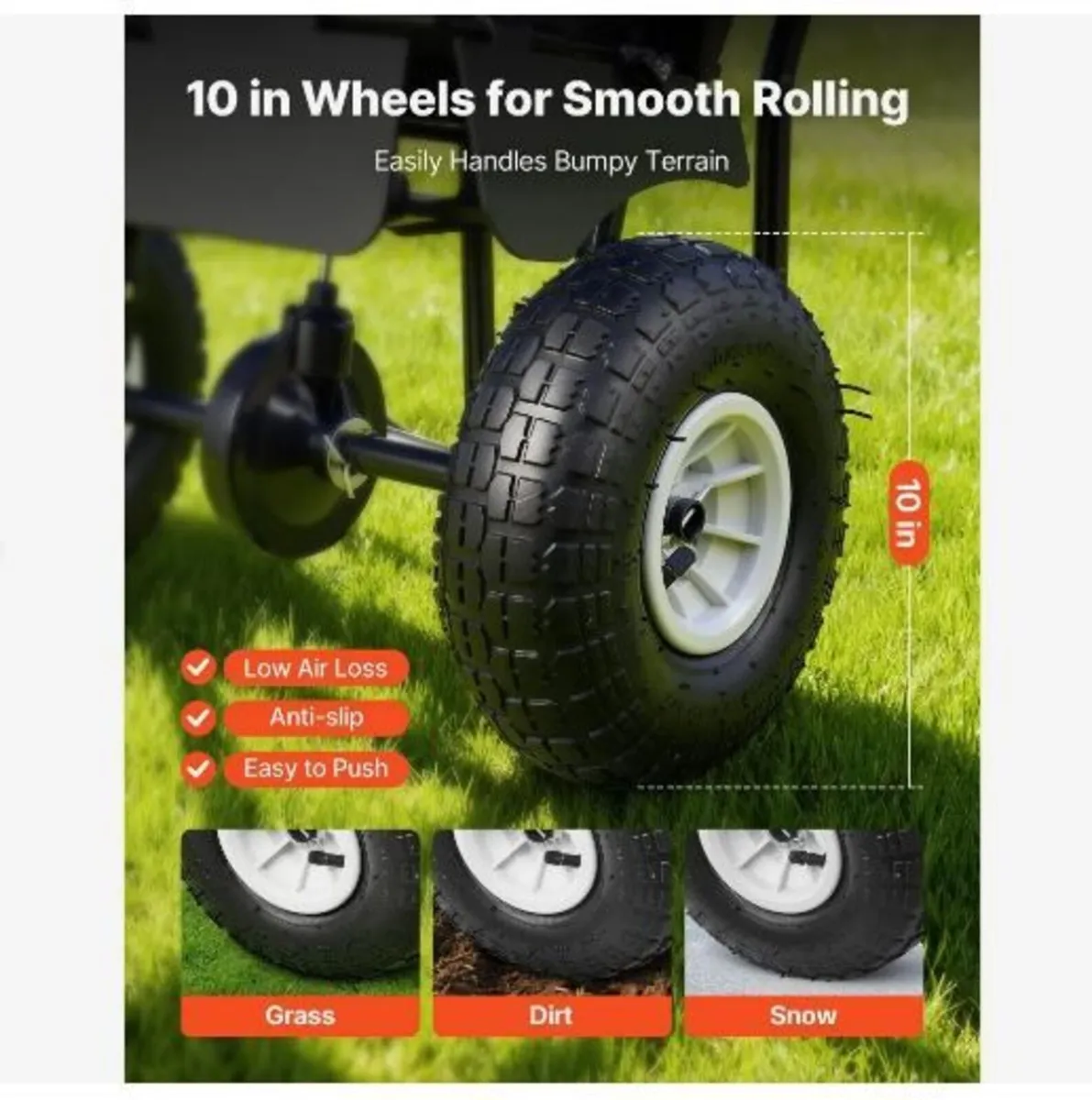 Push Lawn Spreader, 3.6m Spreading Width - Image 3