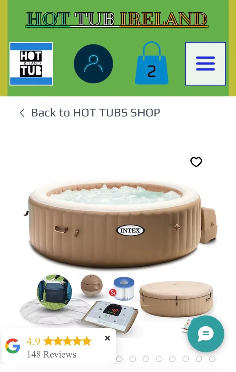 Intex PureSpa™ Bubble Therapy Hot Tub – Beige - Image 1