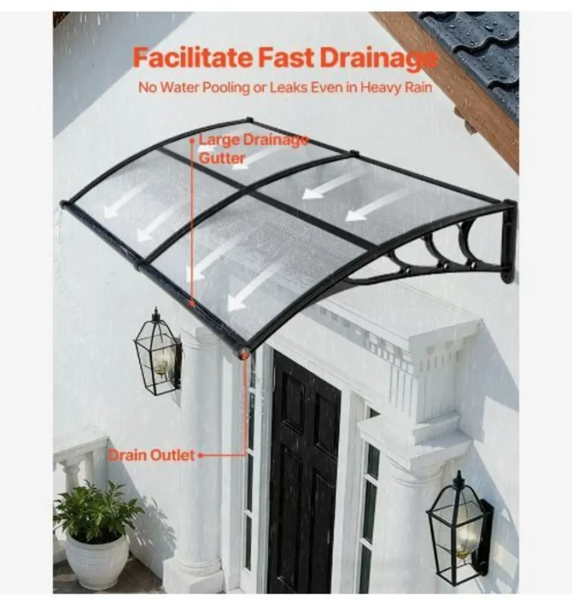 Awnings for Door Entrance, 38 x 78 in - Image 2