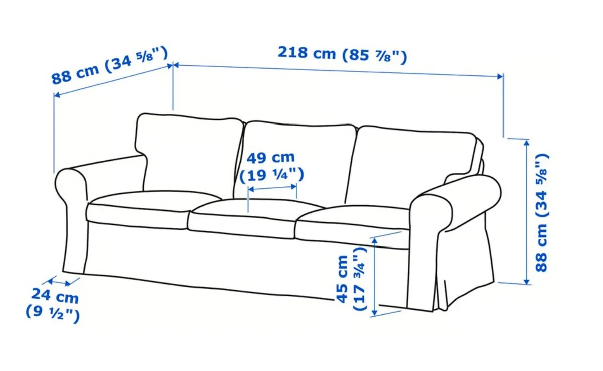 Sofa IKEA EKTORP 3-seat sofa - Image 2