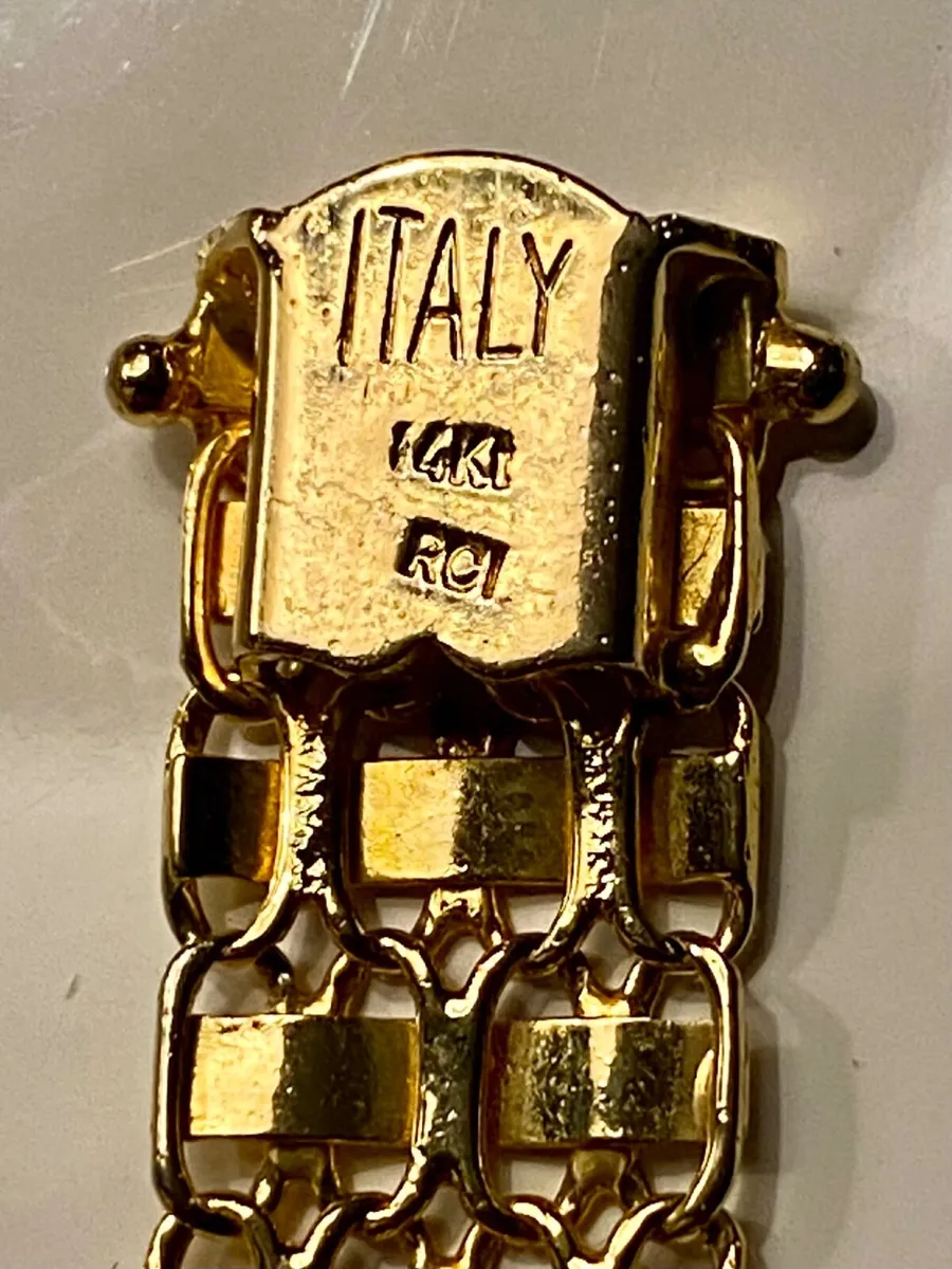 14k yellow gold bracelet - Image 1