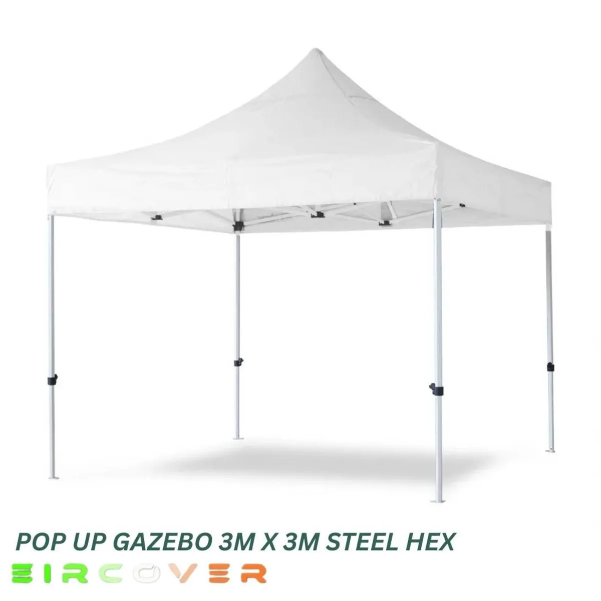 Heavy Duty Pop Up Gazebo Steel 40mm Hex 3m x 3m - Image 3