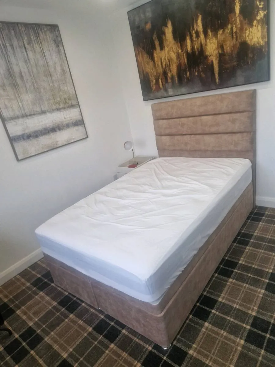 Small Double Storage Bed with Orthopaedic mattress - Image 1