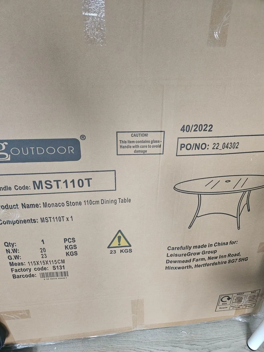 LG Garden Monaco Stone Furniture Set - Image 2