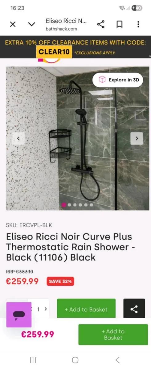 Thermostatic shower - Image 1