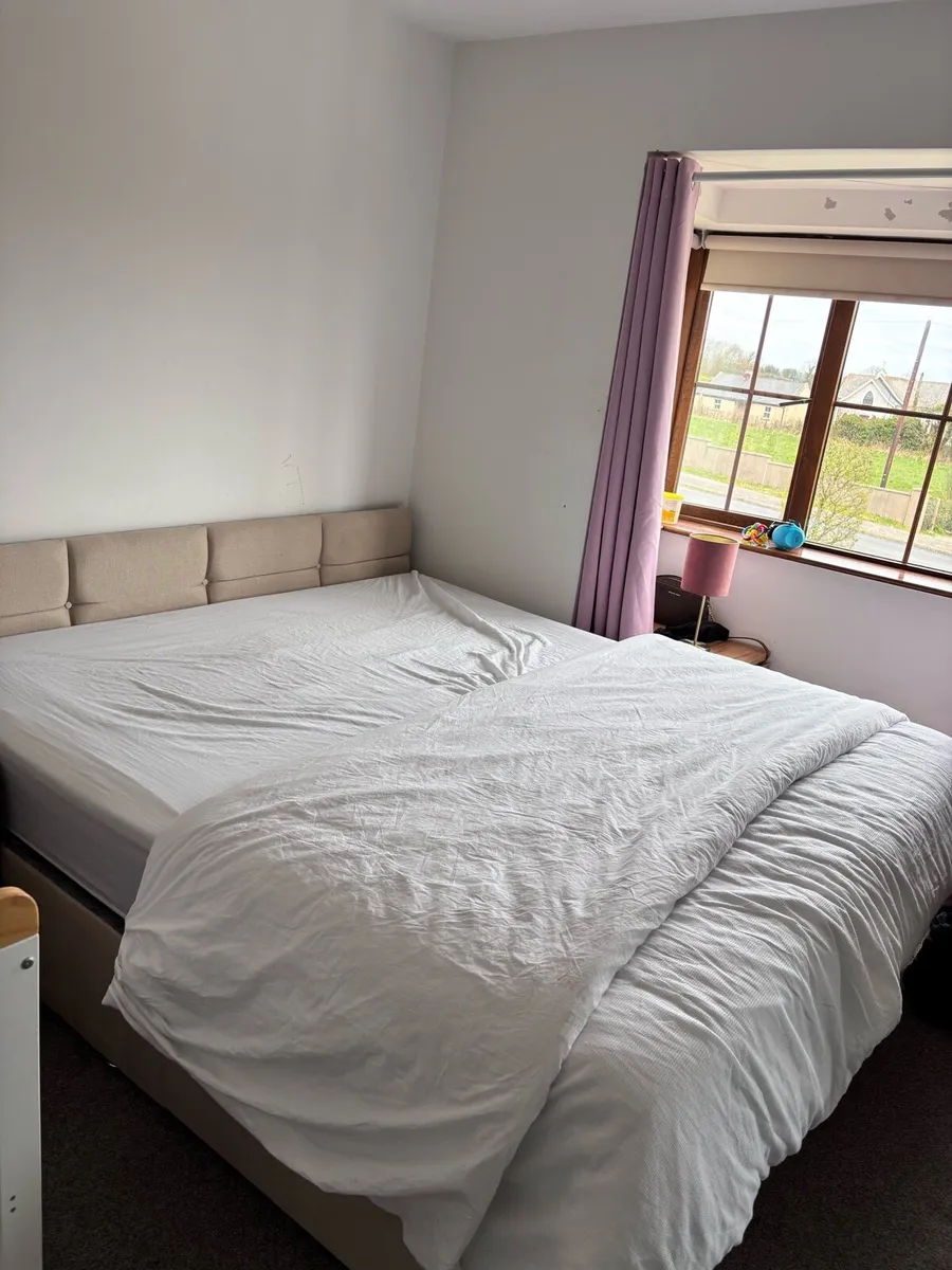 Super King Divan Bed with Headboard - Image 1