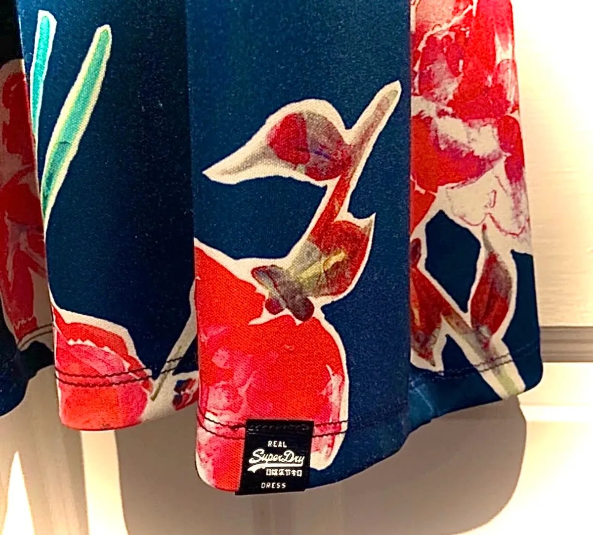 Superdry Floral Print Scuba Skater Dress - Image 4